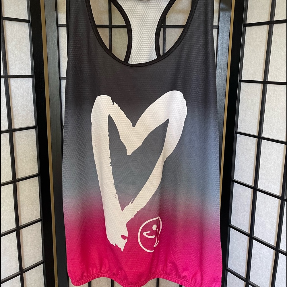 Zumba Ombré Bubble style Tank Top, size Large